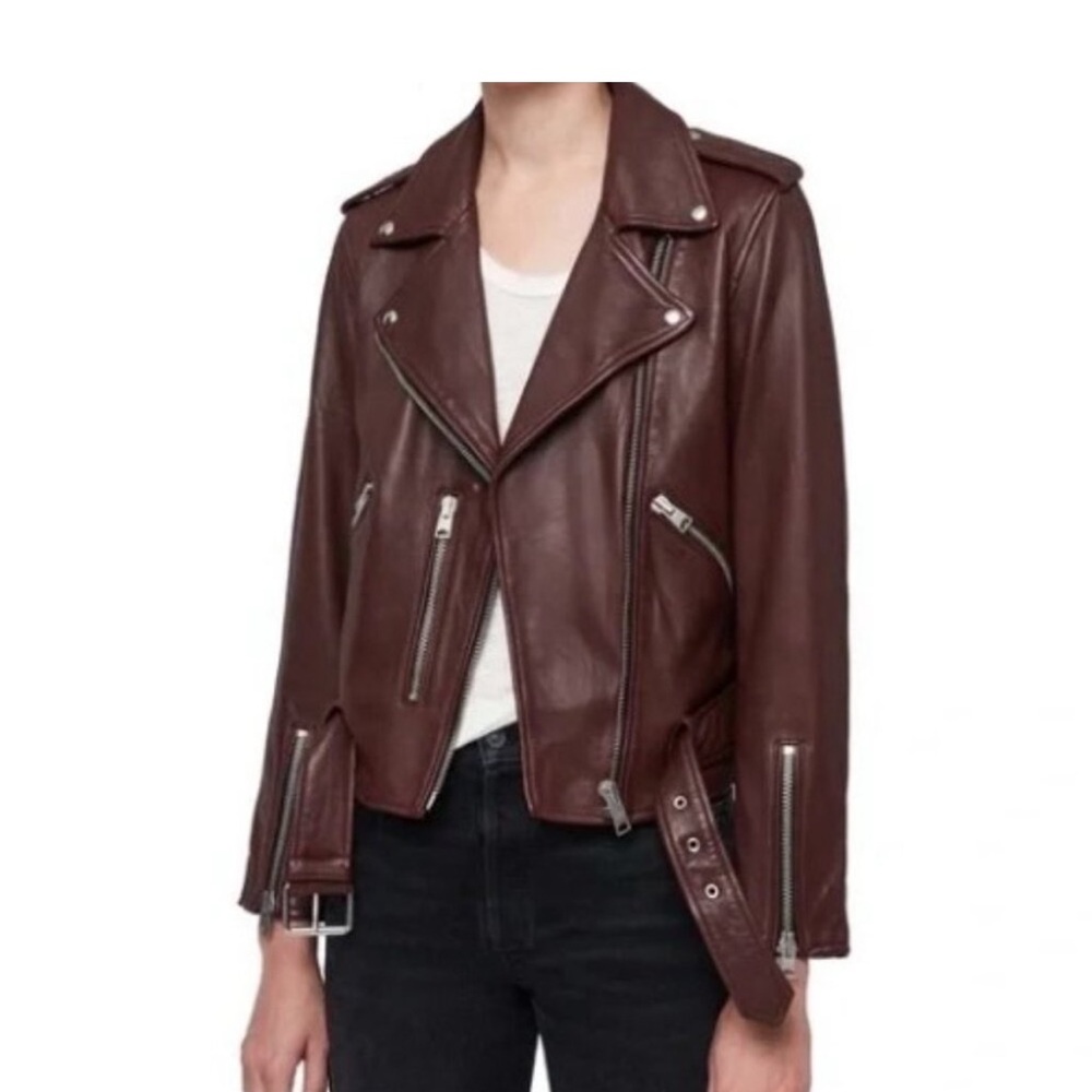 All Saints balfern leather jacket